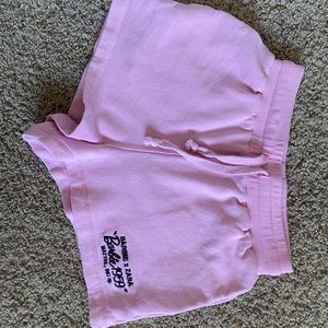 Barbie pink sweat shorts